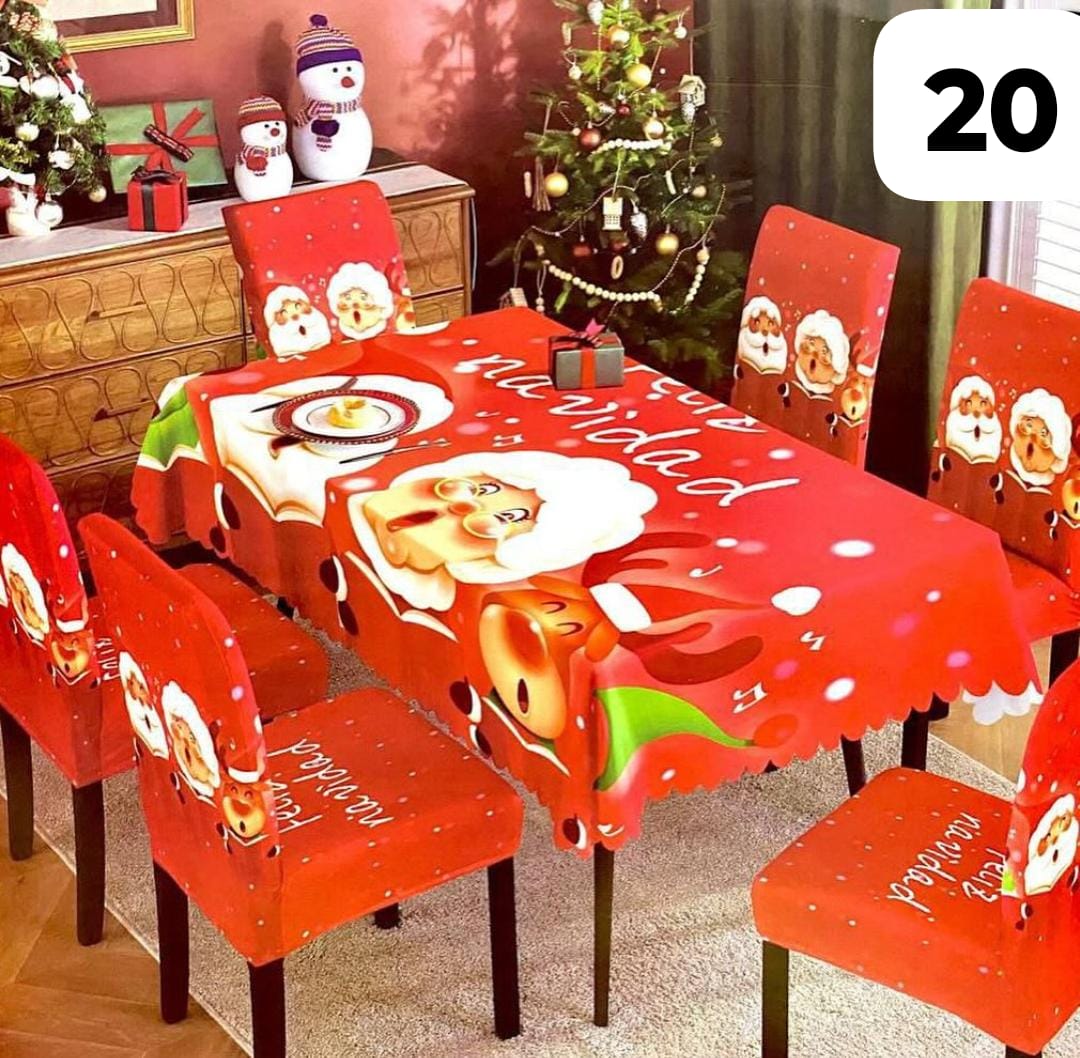 Renueva tu Comedor: Set Mantel + Fundas para comedor de 4 o 6 puestos