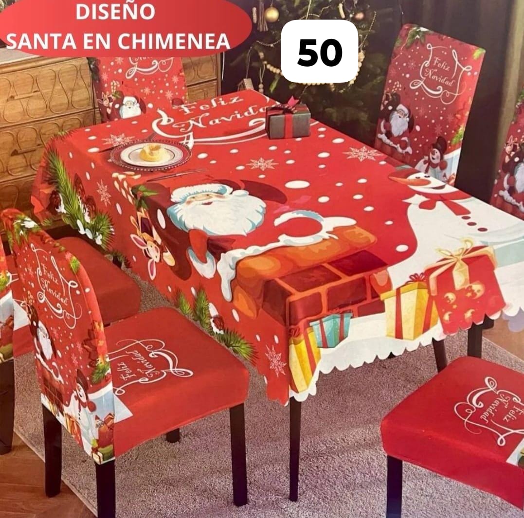 Renueva tu Comedor: Set Mantel + Fundas para comedor de 4 o 6 puestos