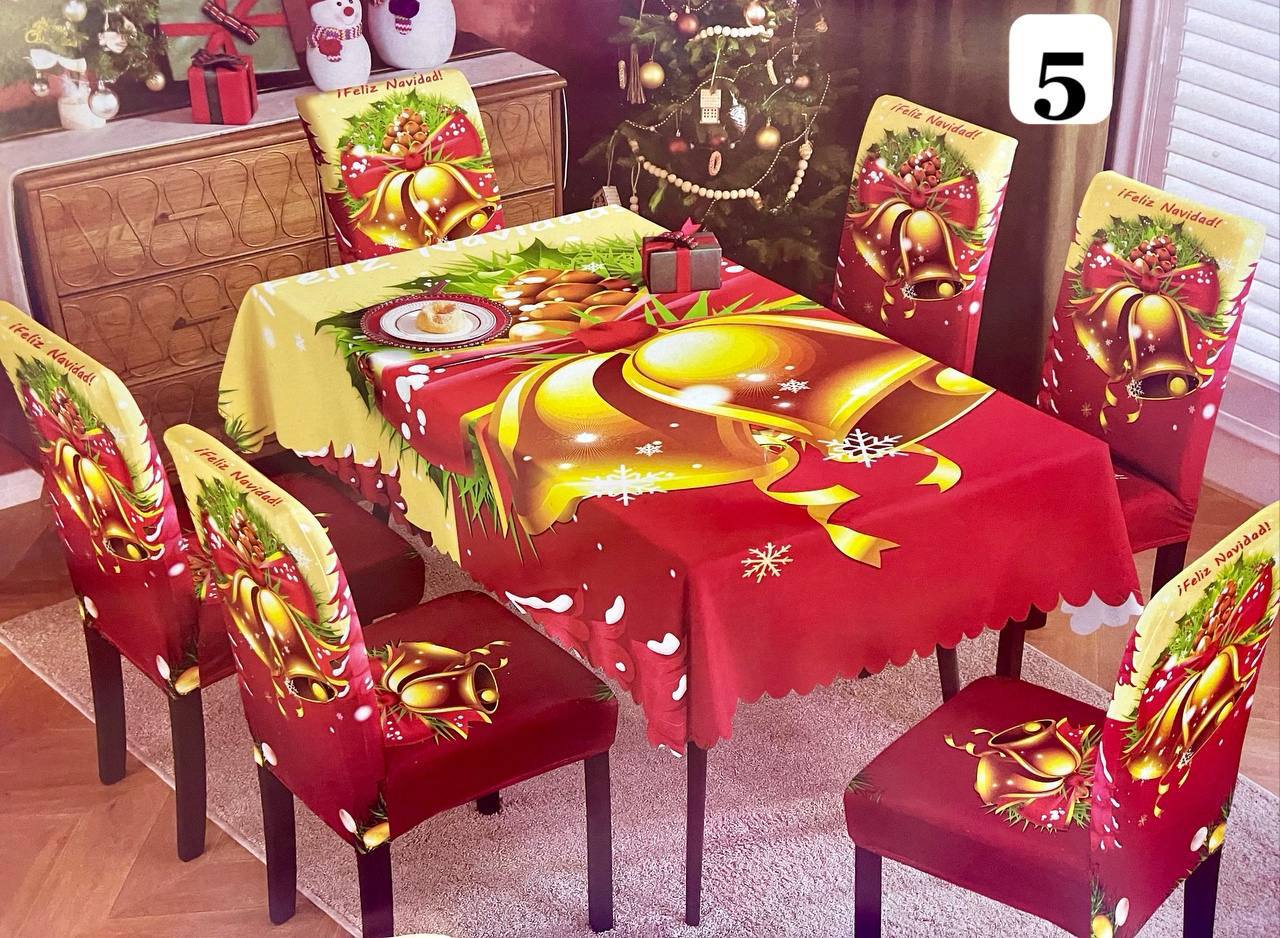 Renueva tu Comedor: Set Mantel + Fundas para comedor de 4 o 6 puestos