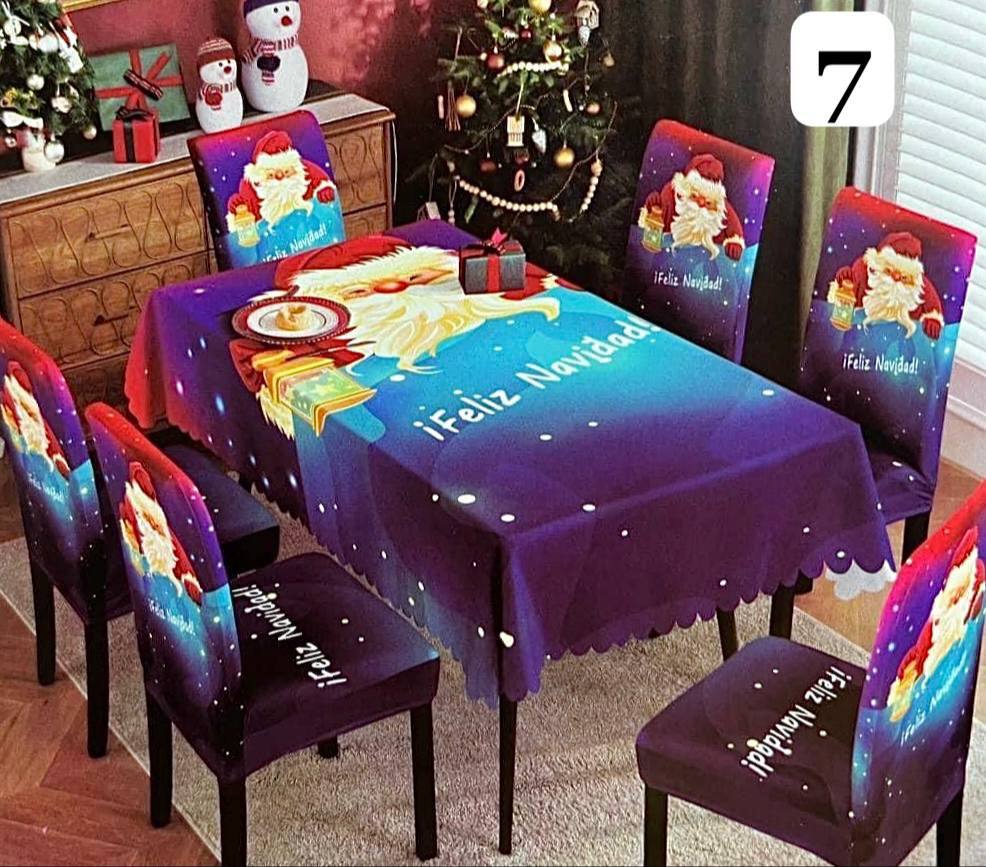 Renueva tu Comedor: Set Mantel + Fundas para comedor de 4 o 6 puestos