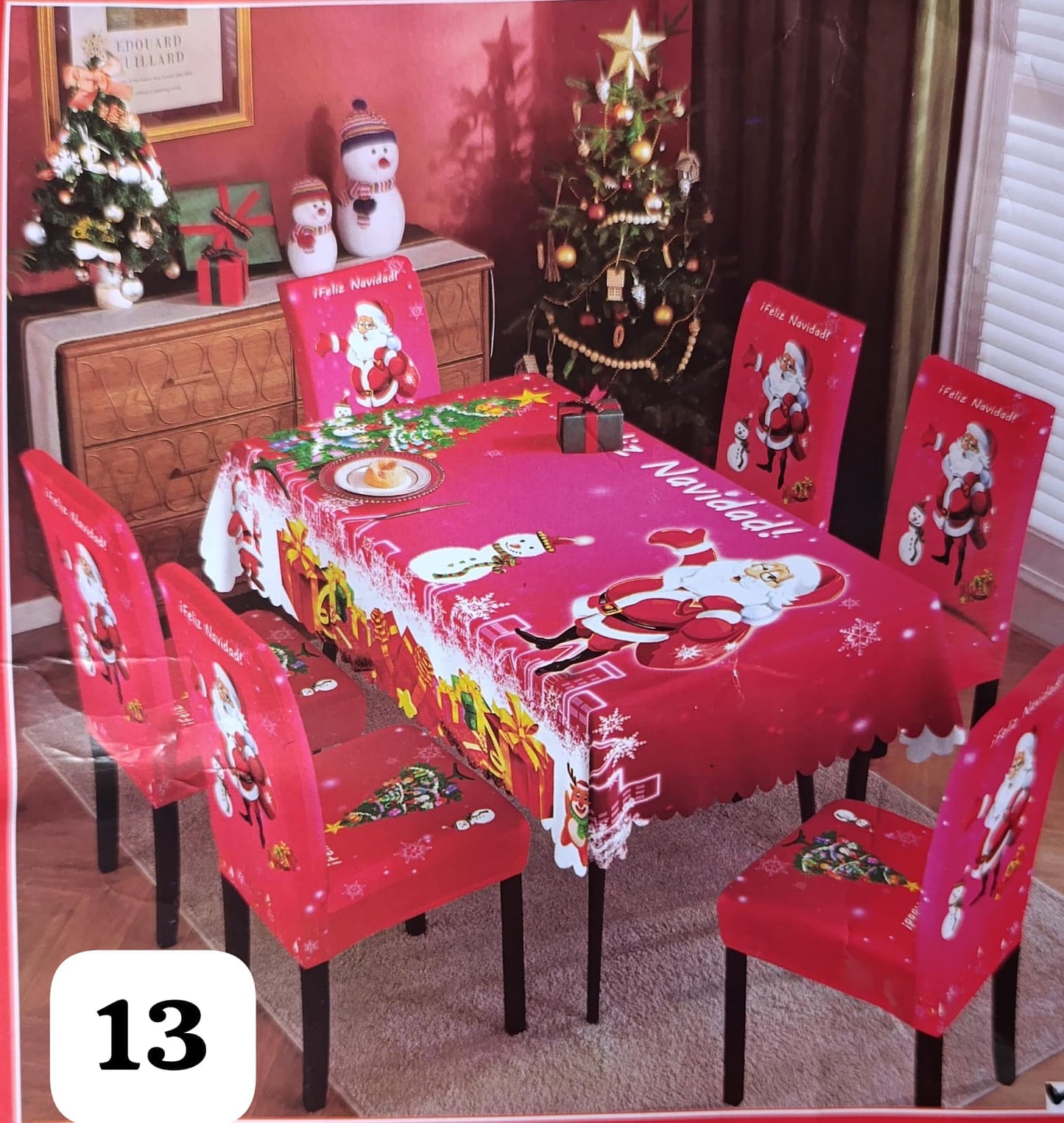 Renueva tu Comedor: Set Mantel + Fundas para comedor de 4 o 6 puestos