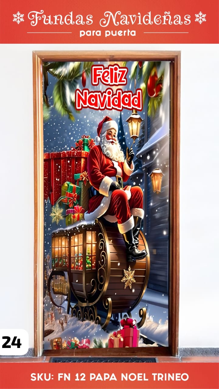 🎄✨ Funda Navideña para Puerta – LLEVA 2 X $119.999 ✨🎄