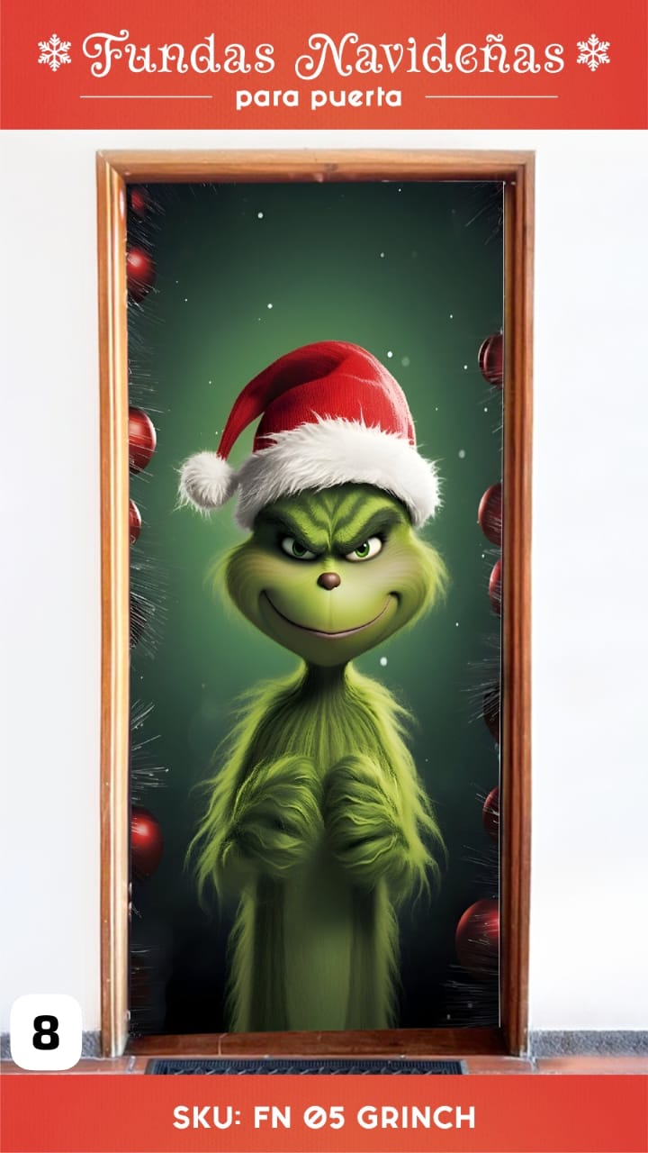 🎄✨ Funda Navideña para Puerta – LLEVA 2 X $119.999 ✨🎄