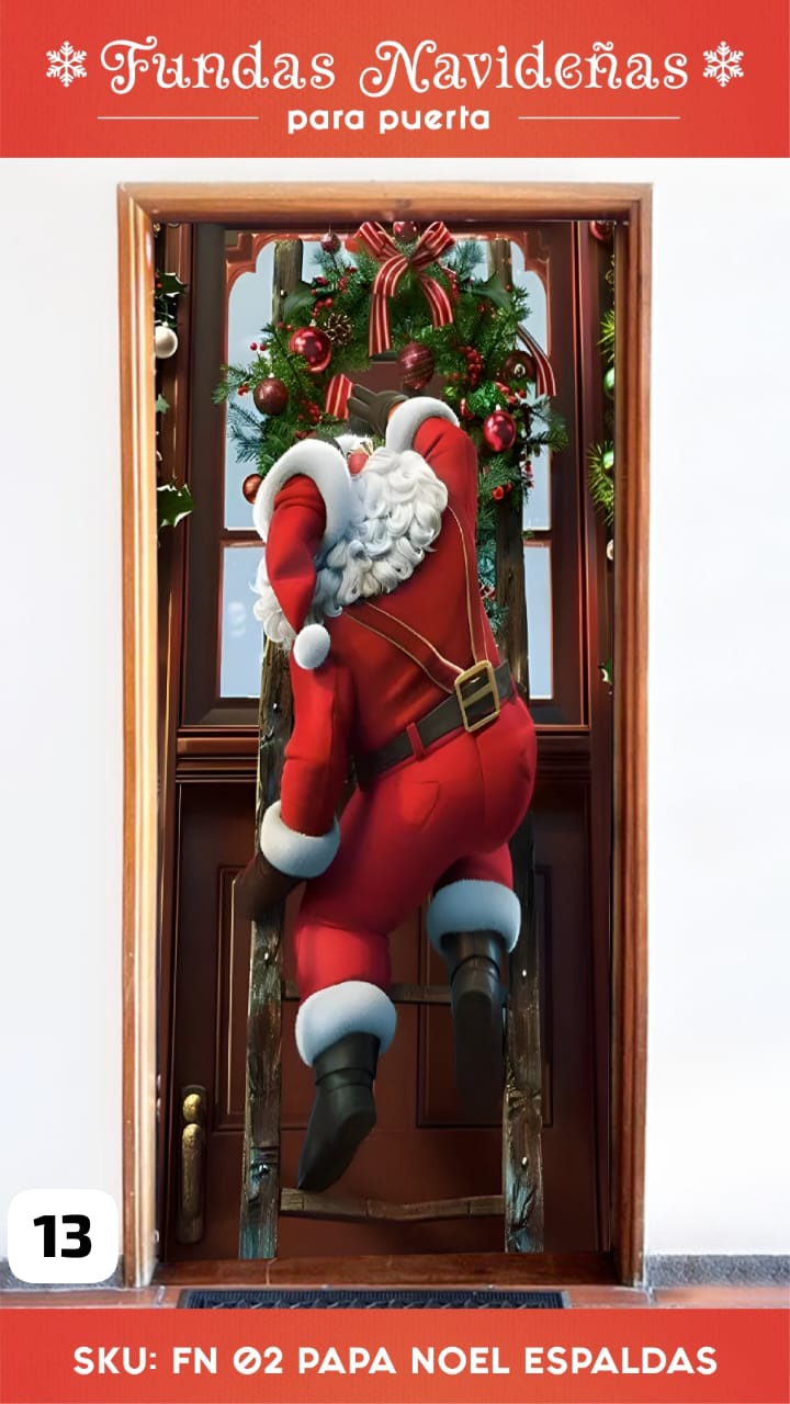 🎄✨ Funda Navideña para Puerta – LLEVA 2 X $119.999 ✨🎄