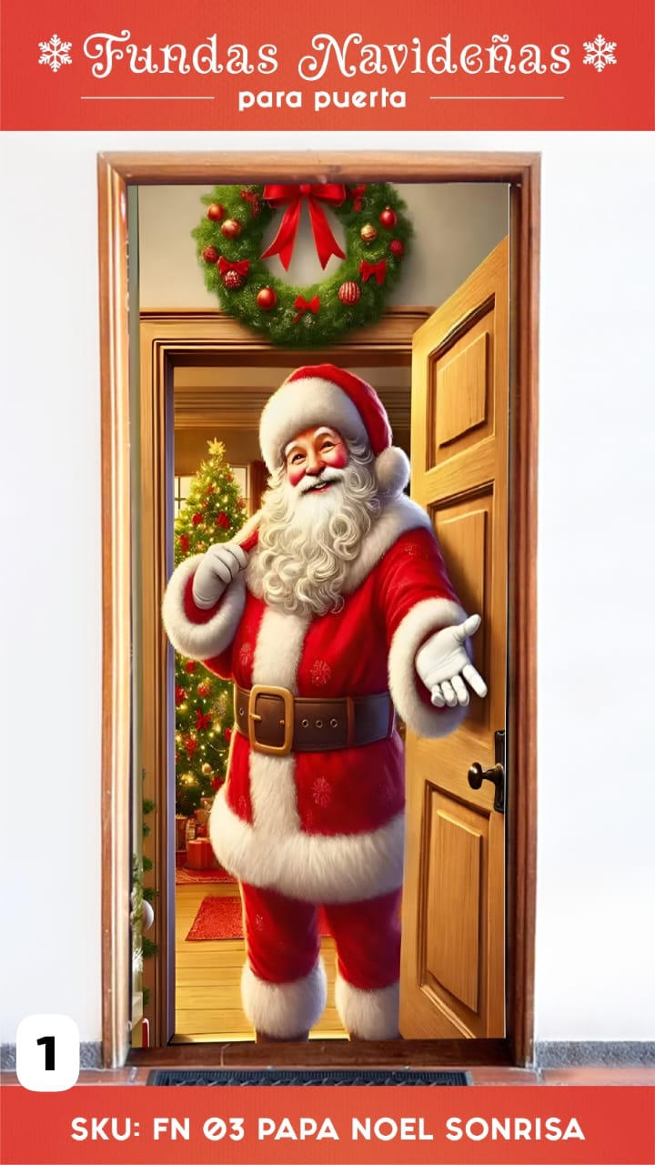 🎄✨ Funda Navideña para Puerta – LLEVA 2 X $119.999 ✨🎄