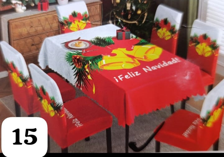 Renueva tu Comedor: Set Mantel + Fundas para comedor de 4 o 6 puestos