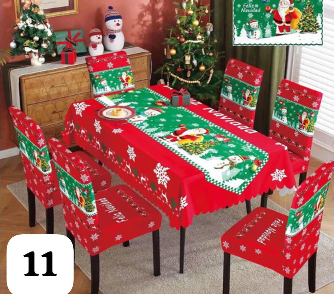 Renueva tu Comedor: Set Mantel + Fundas para comedor de 4 o 6 puestos