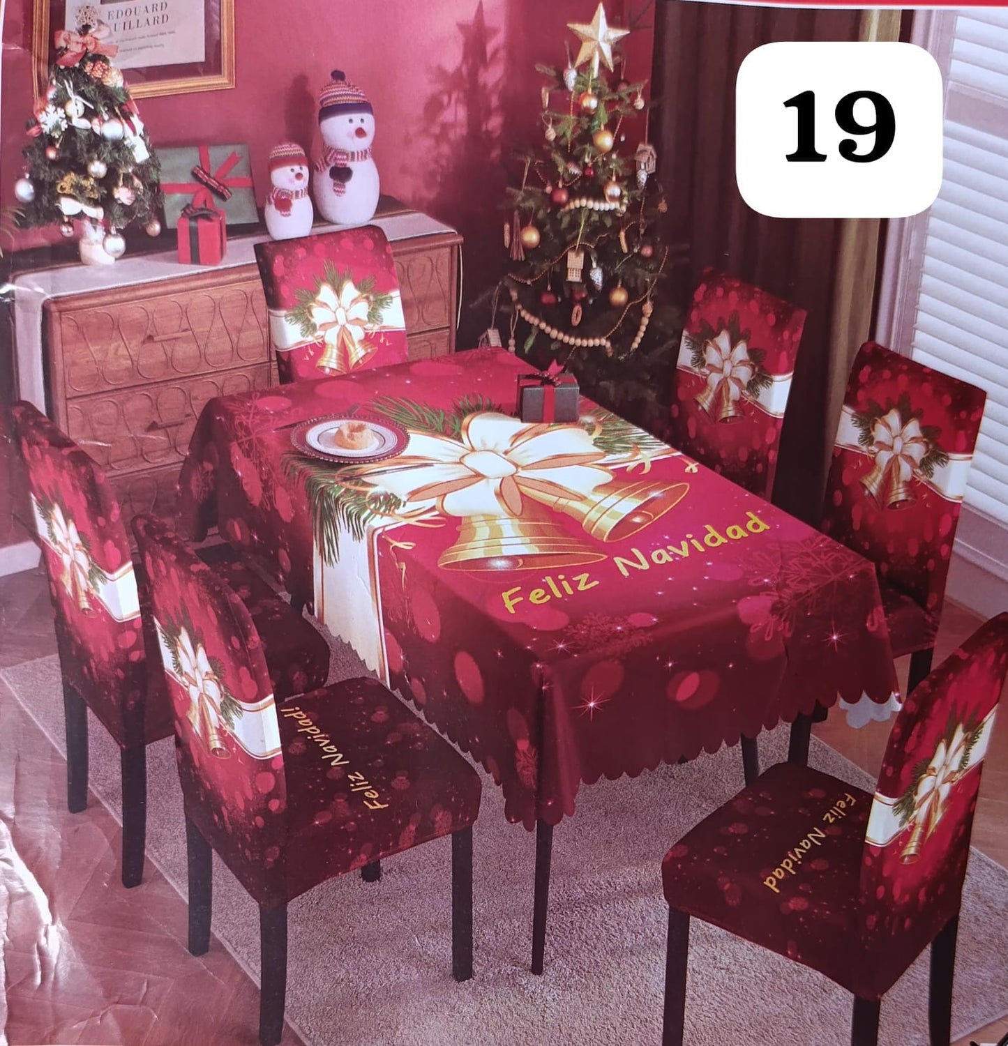 Renueva tu Comedor: Set Mantel + Fundas para comedor de 4 o 6 puestos