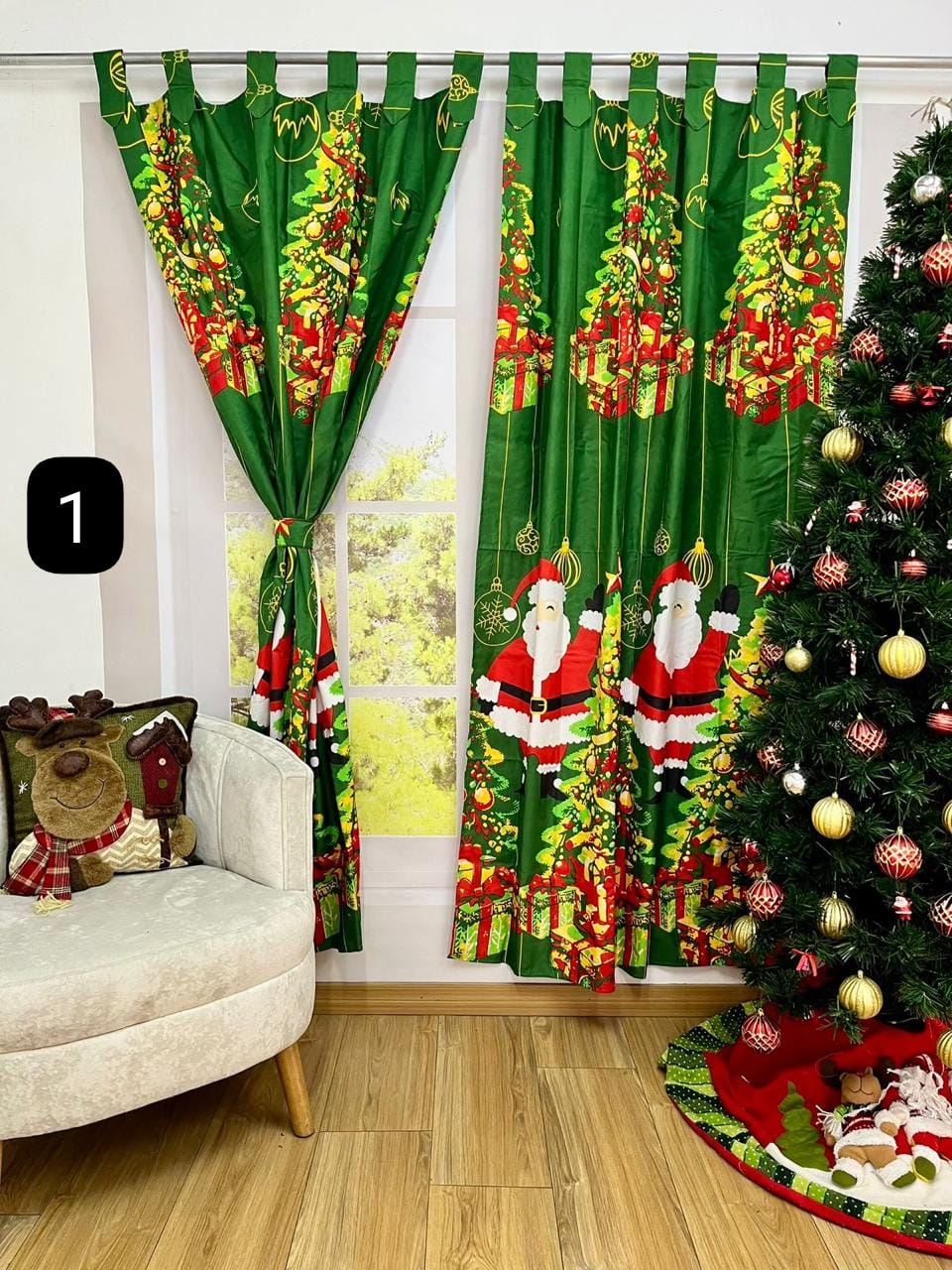 🎄✨ Decora tu hogar esta Navidad y llévate tus cortinas a precio especial – ¡Aprovecha YA! LLEVA 2 JUEGOS X $175000✨🎅