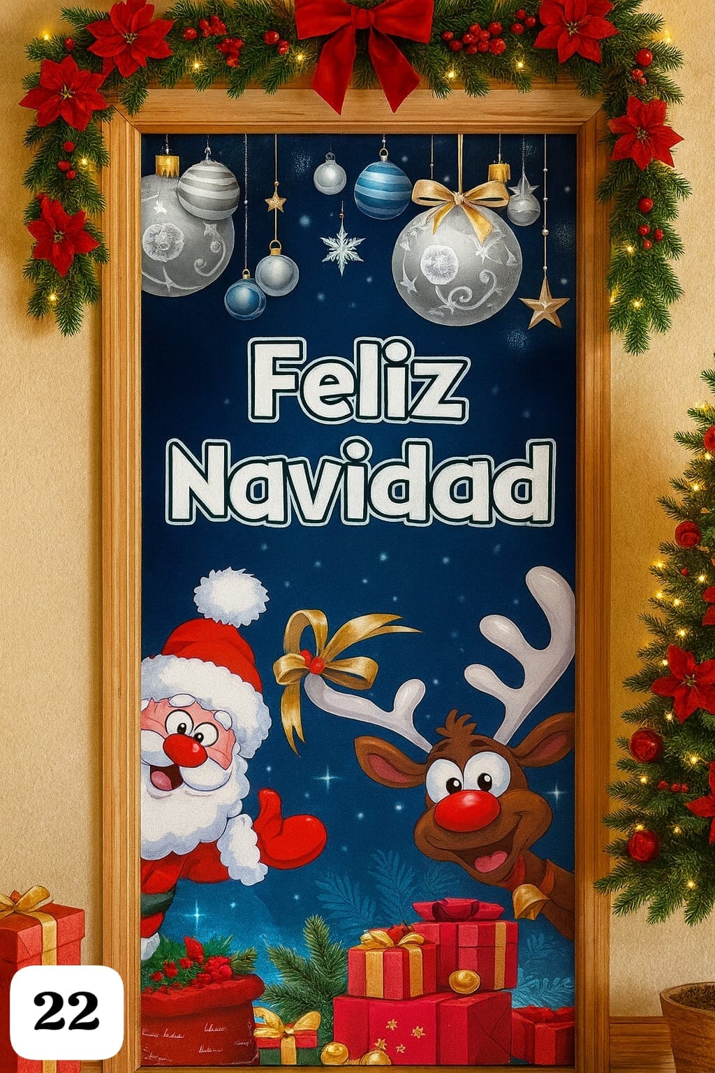 🎄✨ Funda Navideña para Puerta – LLEVA 2 X $119.999 ✨🎄