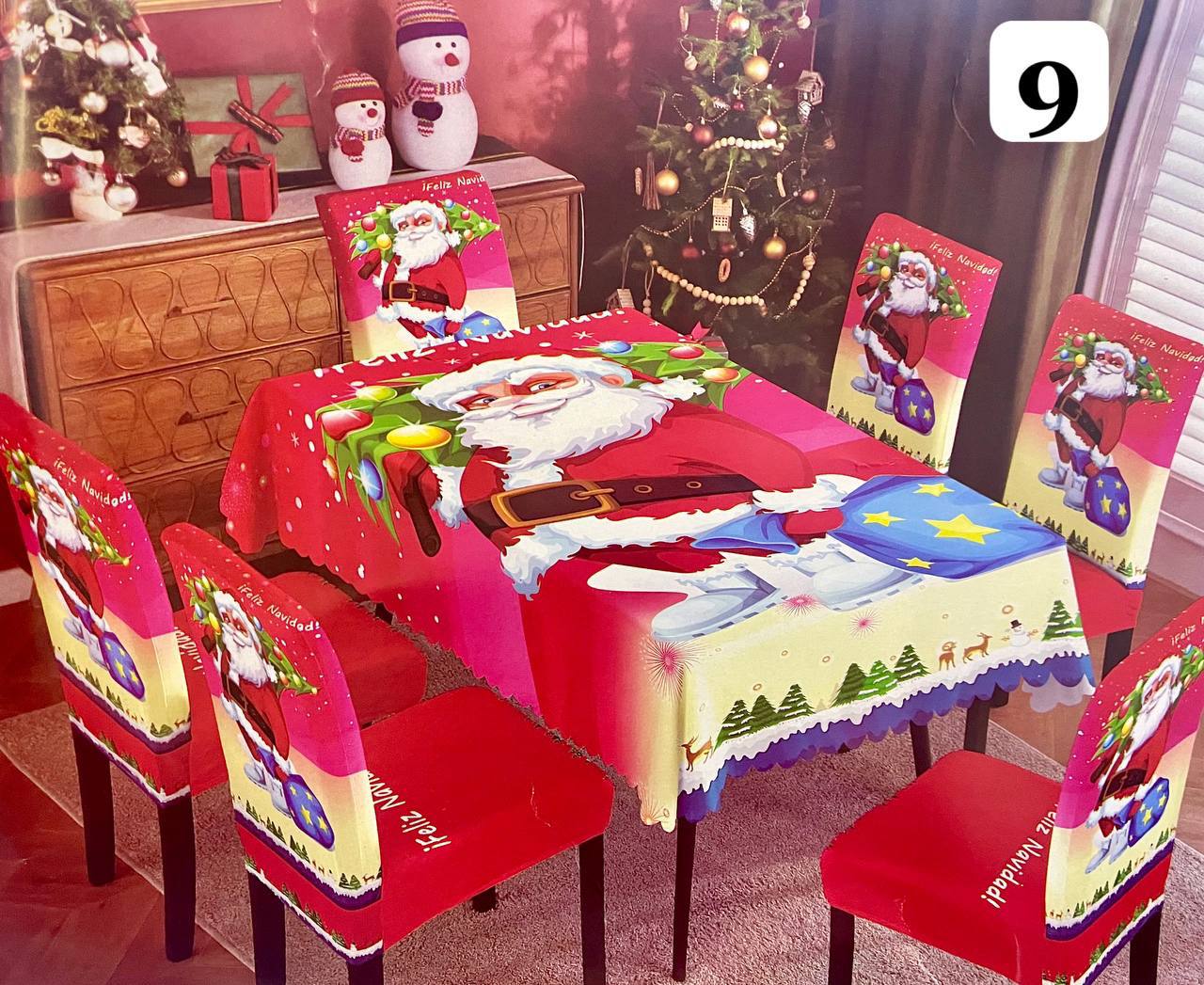 Renueva tu Comedor: Set Mantel + Fundas para comedor de 4 o 6 puestos
