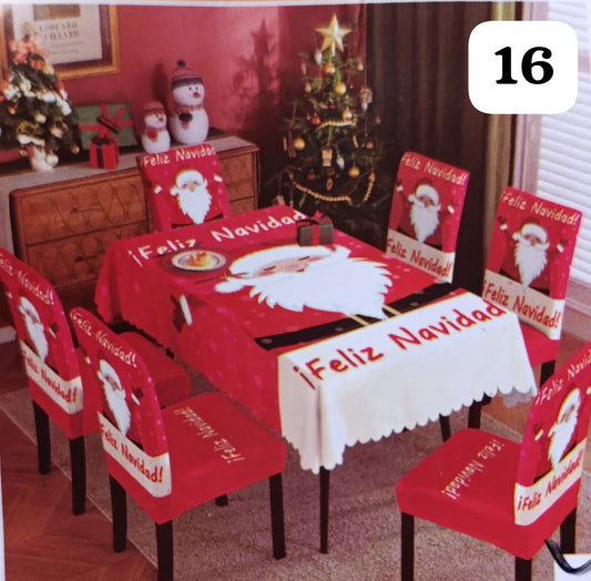 Renueva tu Comedor: Set Mantel + Fundas para comedor de 4 o 6 puestos