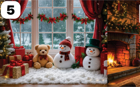 😍“¡Telones navideños que enamoran! 😍 Crea el fondo perfecto para tus fotos y decoraciones LLEVA 2 X $150.000s 🎅”