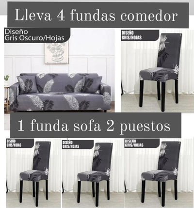 COMBO FUNDA SILLA COMEDOR FUNDA SOFA