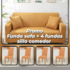 COMBO FUNDA SOFA, FUNDA SILLA COMEDOR