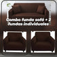COMBO 2 FUNDAS INDIVIDUALES + 1 FUNDA SOFA 2 PUESTOS