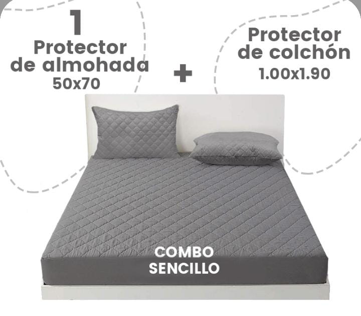 PROTECTOR COLCHÓN CAMA SENCILLA 1M - zonadeimpacto